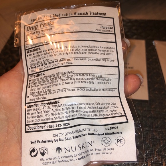 COPY - Nuskin Epoch Blemish Treatment 1 tube - Picture 3 of 3